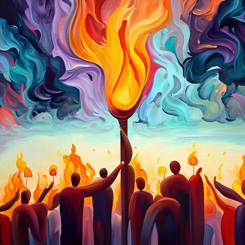 Qual é o coletivo de Pensamentos?